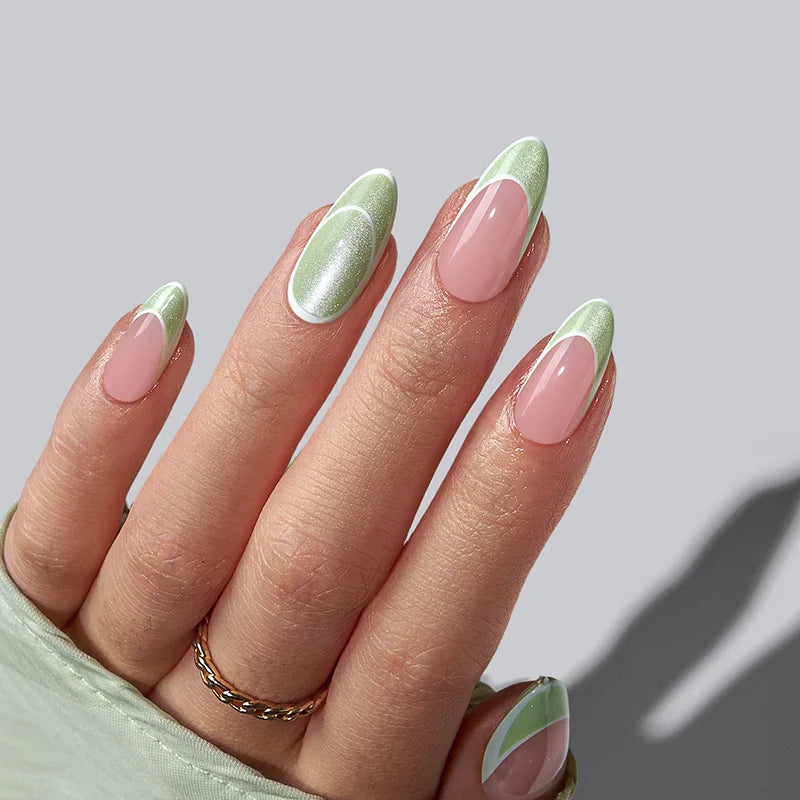 Spring Dreams Medium Almond - Soft Gel Press On