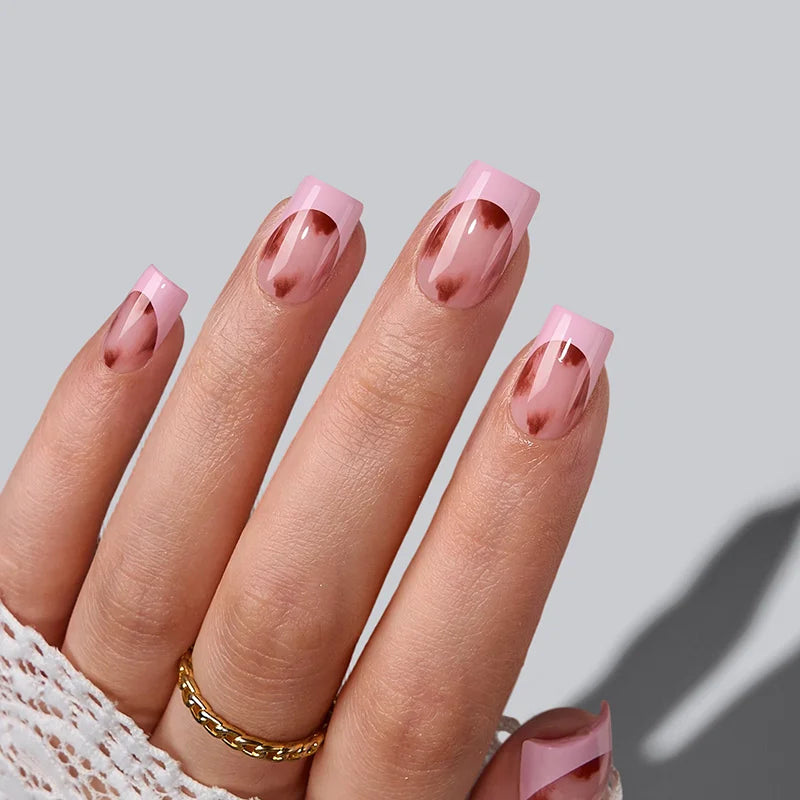 Blooming Stardust Short Square - Soft Gel Press On